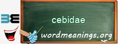 WordMeaning blackboard for cebidae